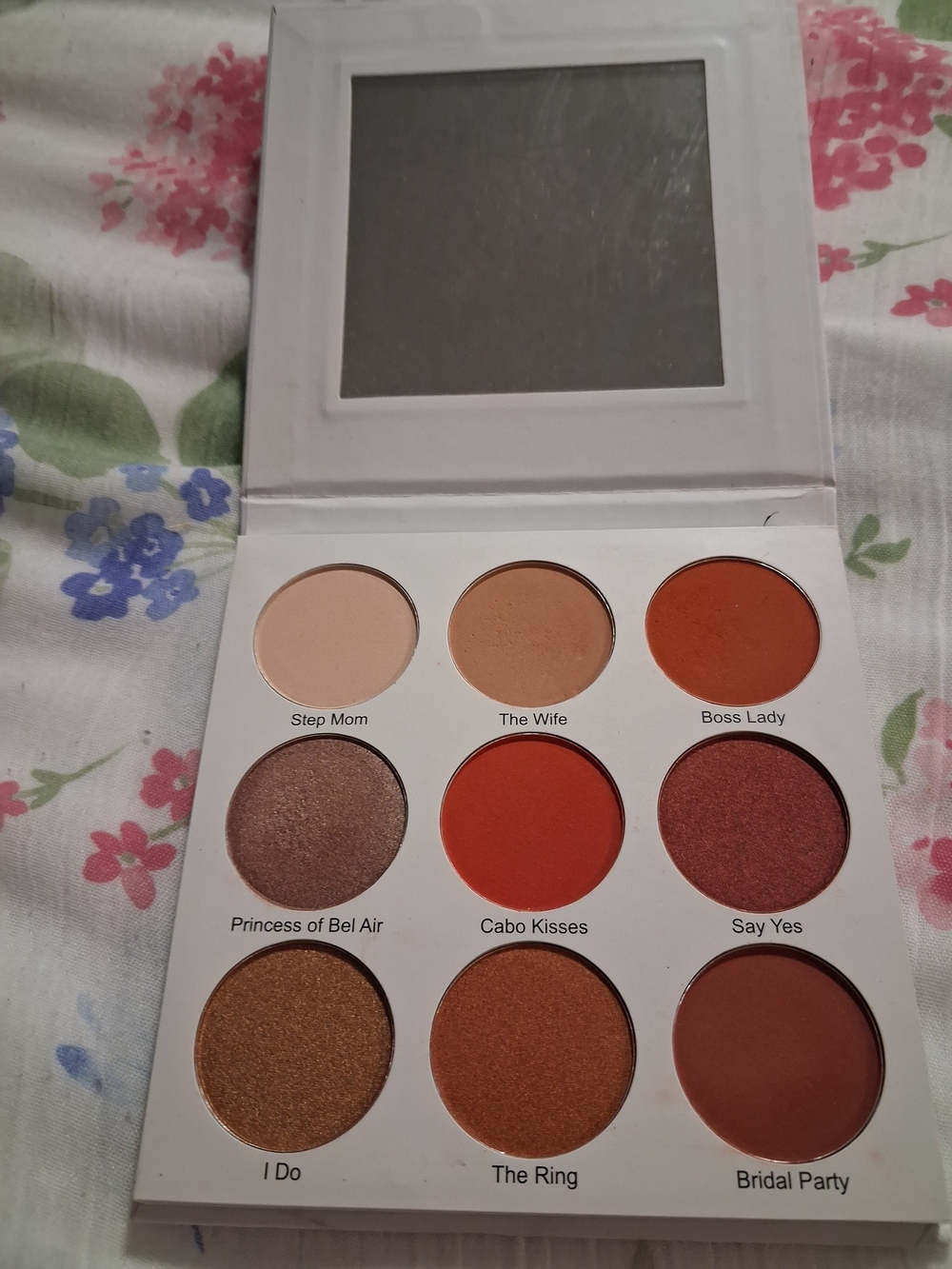 Warm Sunset 9‑Shade Eyeshadow Palette in Orange & Peach Tones
